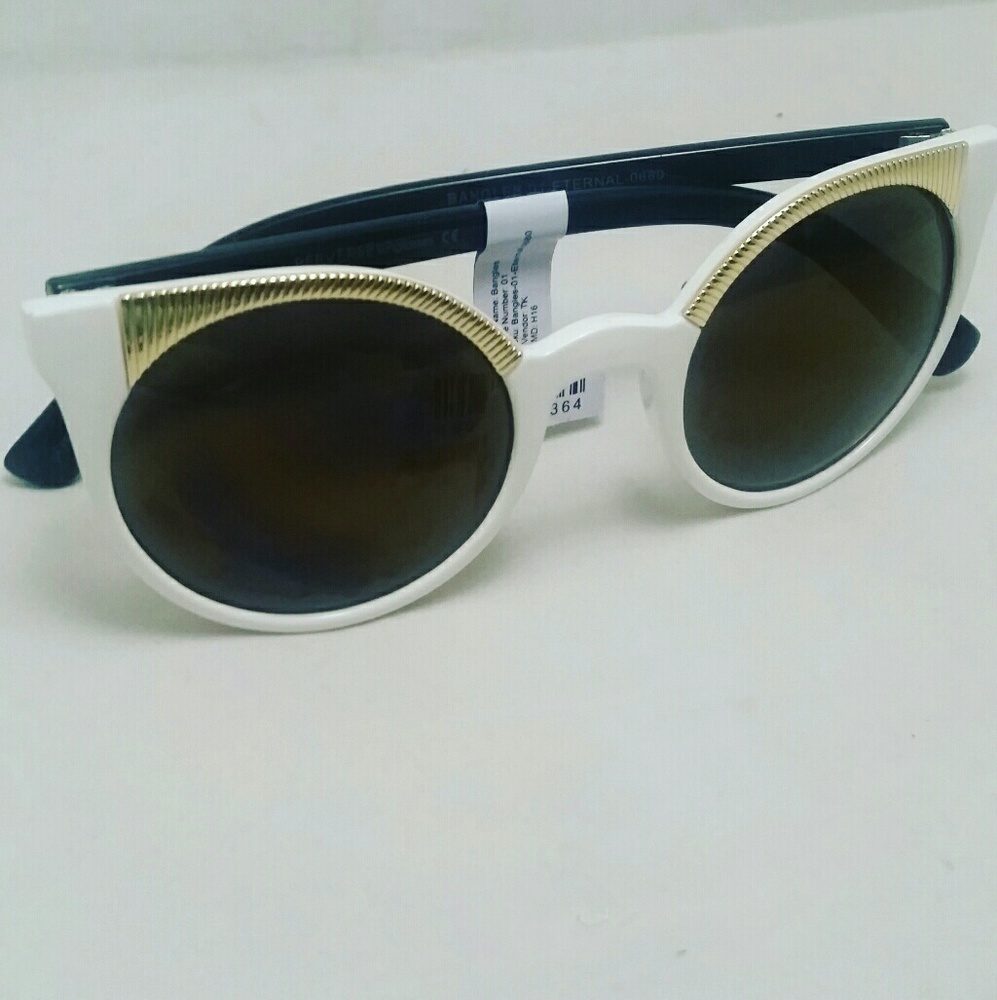 #Perverse Sunnies white Gold Tone Trimmed